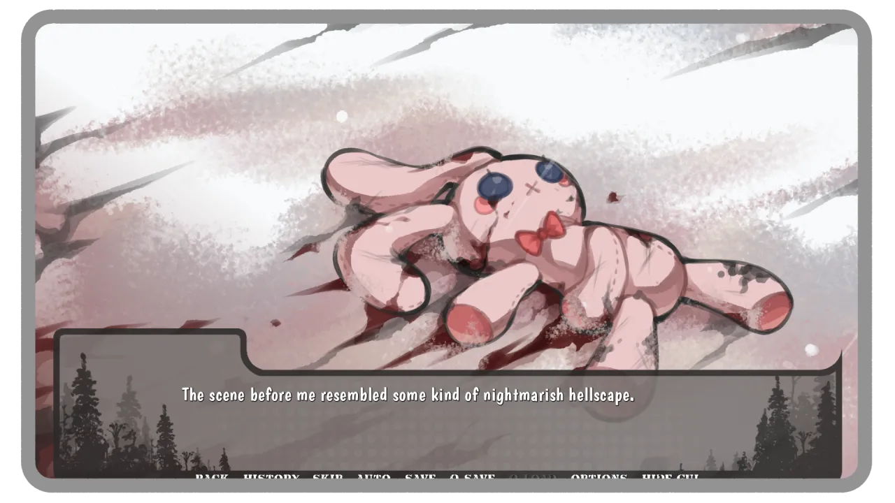 Stranded gameplay screenshot with close-up dialogue