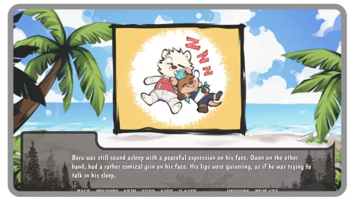 Stranded gameplay screenshot with survivors on the island